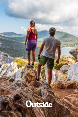 Two person on mountain