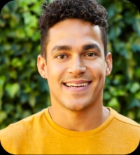 Happy Mexican remote worker